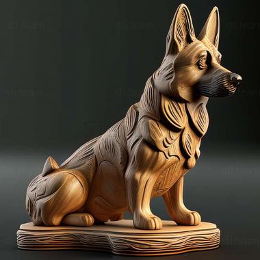 3D model Taigan dog breed dog (STL)